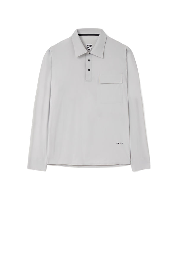RENDER ULTRASOUND POLO- PALE GREY