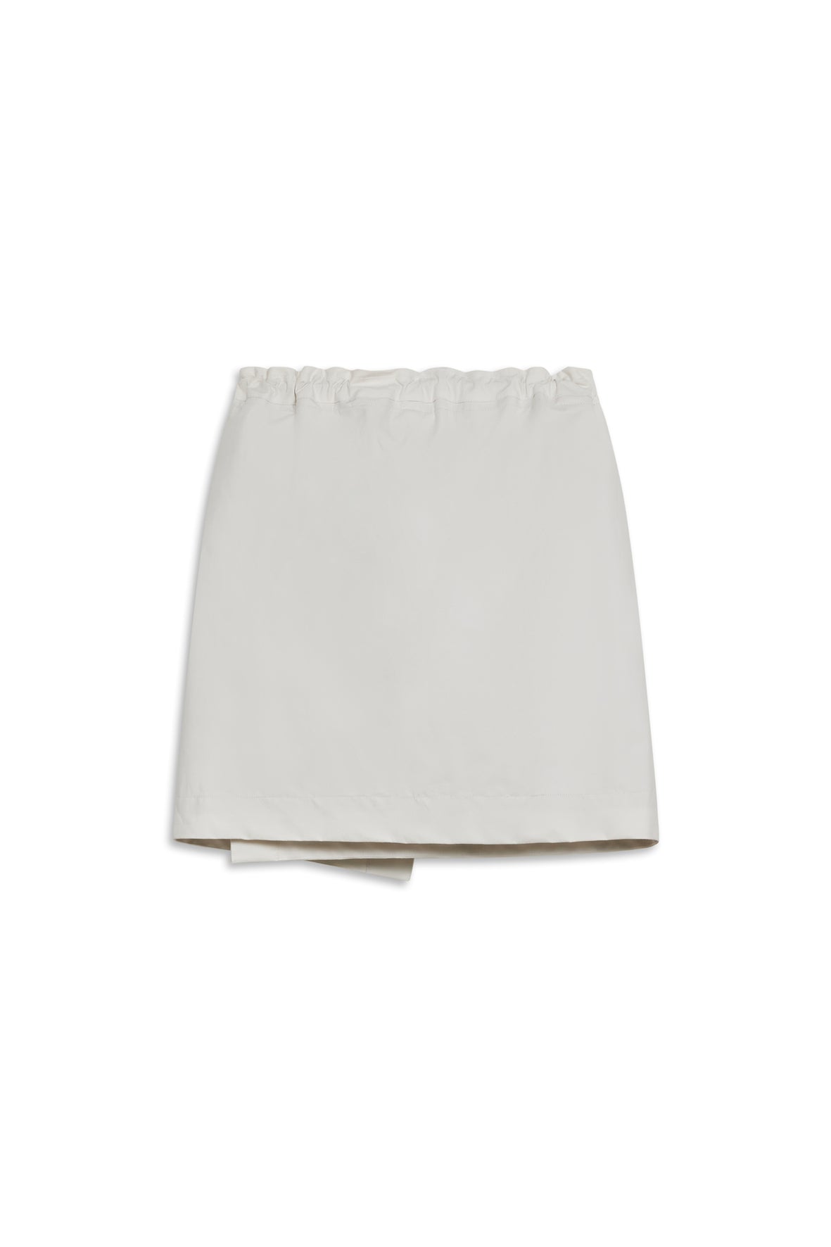 COTTON 3L PANEL SKIRT -  WHITE