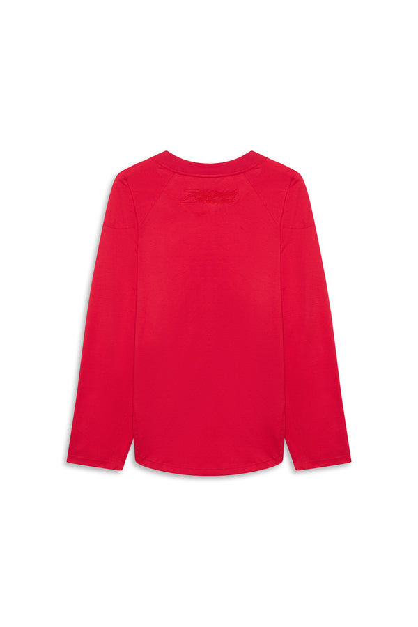 PUMP LONGSLEEVE -  SCARLET RED