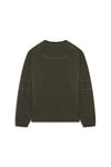 WOOL OVERLOCK LONGSLEEVE -  HIDDEN GREEN