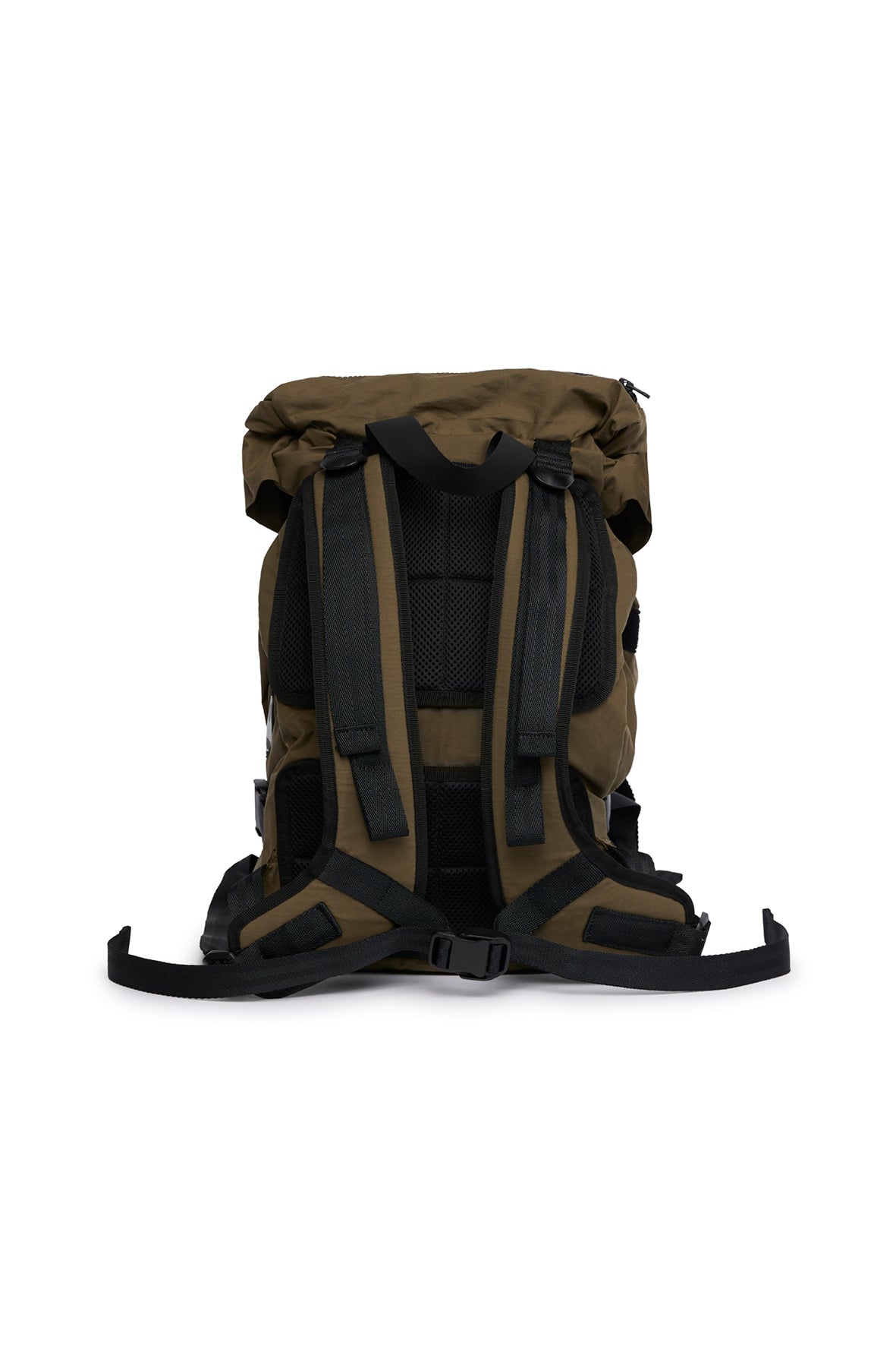 GR10K WAXED ZIPPED BACKBAG -  MILITARY GREEN