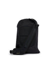 WAXED ZIPPED BACKBAG -  BLACK