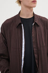BILITIS CHECK SHIRT - CHOCOLATE BROWN