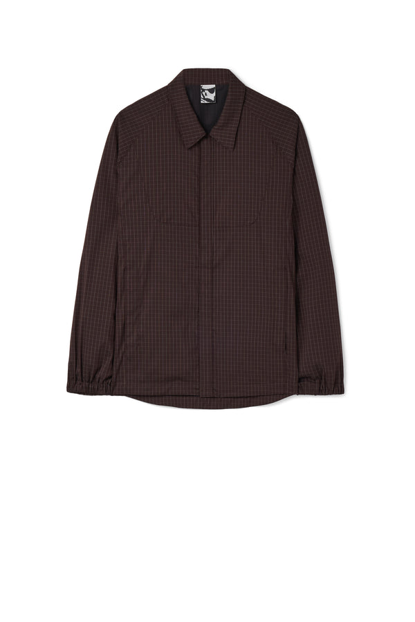 BILITIS CHECK SHIRT - CHOCOLATE BROWN