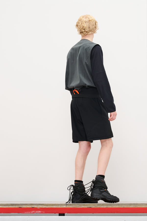 BILITIS CHECK VEST - DARK GREEN GREY