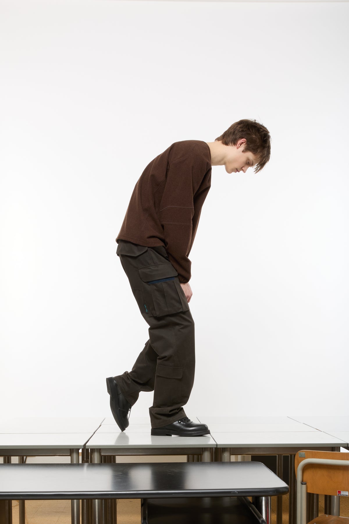 WARM CARGO PANTS - SOIL BROWN