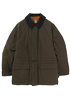 WAXED PADDED PARKA - SOIL BROWN