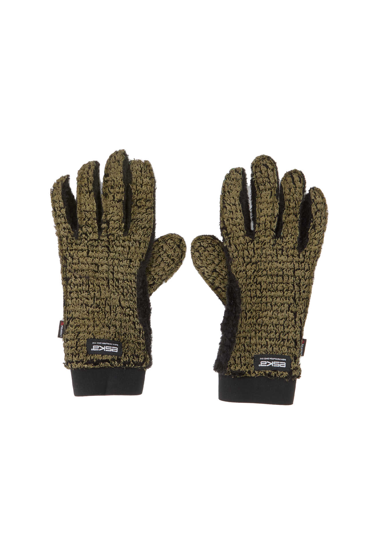 COATED ALPHA GLOVES - COGNAC