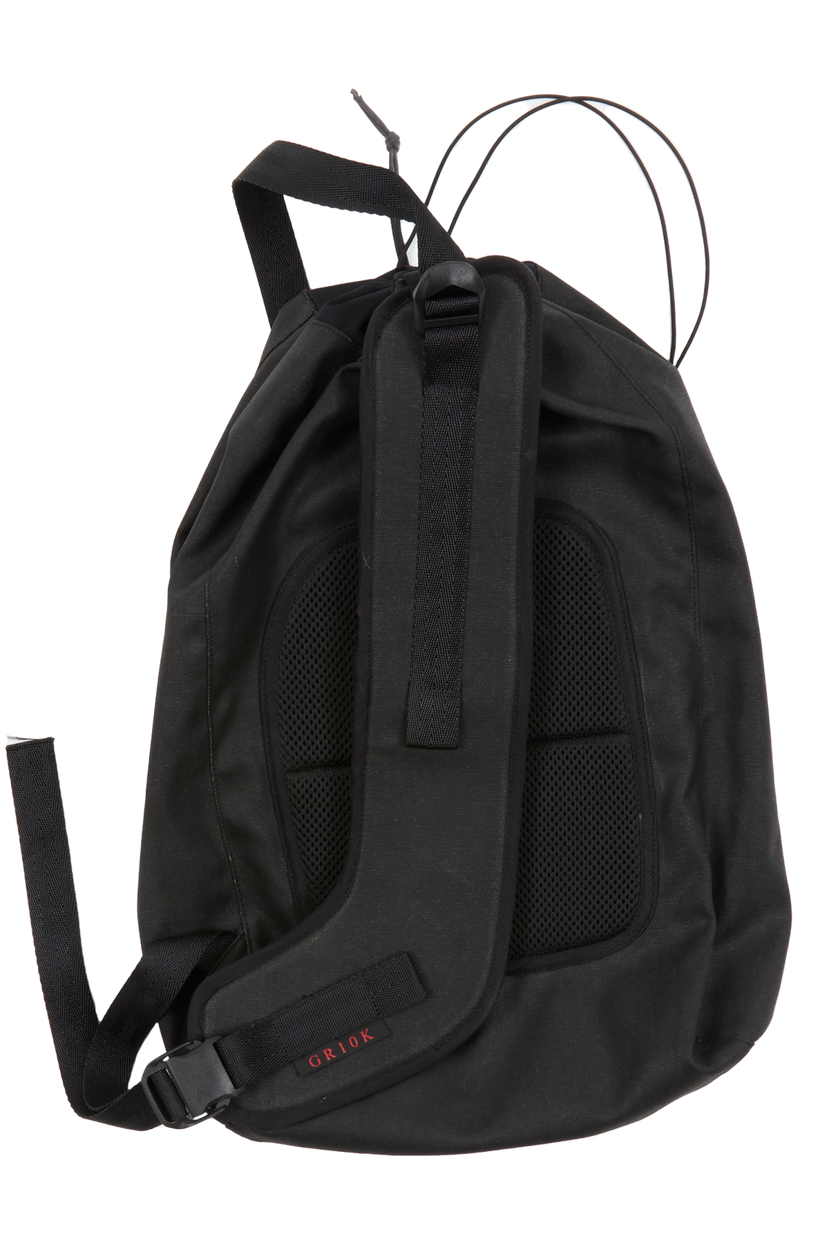 COATED CROSS BODY BAG - BLACK