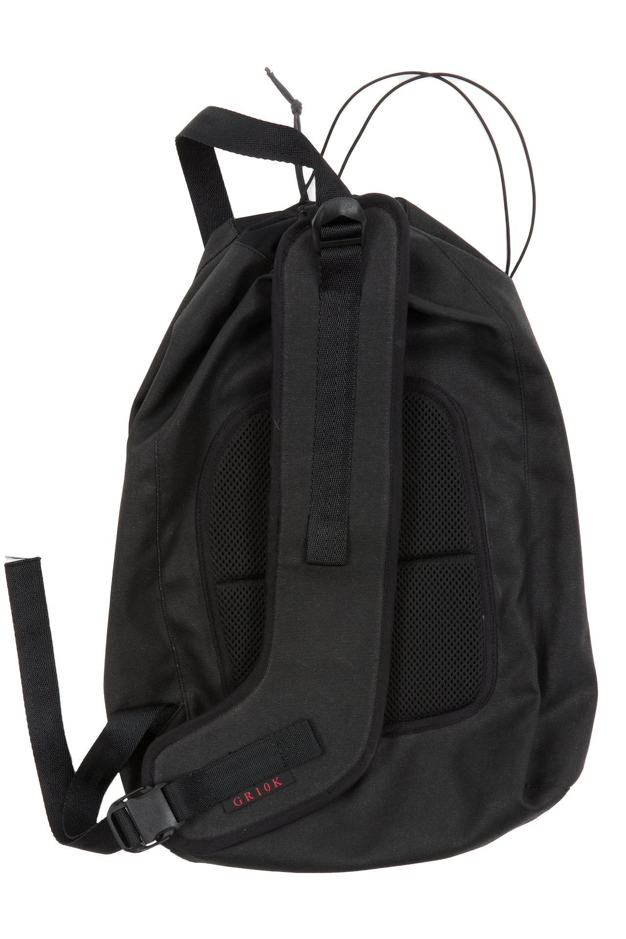 COATED CROSS BODY BAG - BLACK