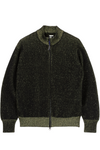 AIMLESS COMPACT KNIT FULL ZIPPED SWEATER - HERREN BLACK