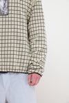 CHECKED LONGSLEEVE KNIT - SAND