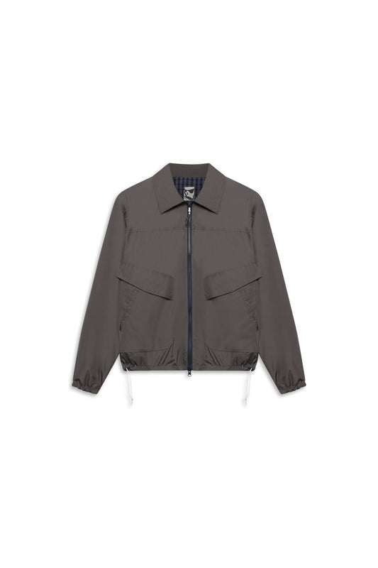 GR10K TECNO APP REVERSIBLE JACKET - ASPHALT GREY