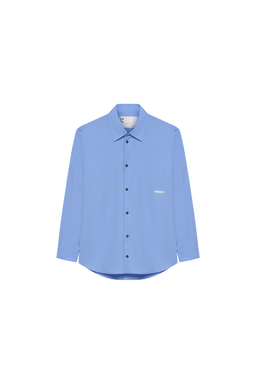 GR10K 21000 REPLICATED L/S SHIRT SEASONAL -  CHECK LIGHT BLU