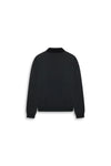 GR10K 30001 REPLICATED POLO SWEATSHIRT -  PHANTOM BLACK