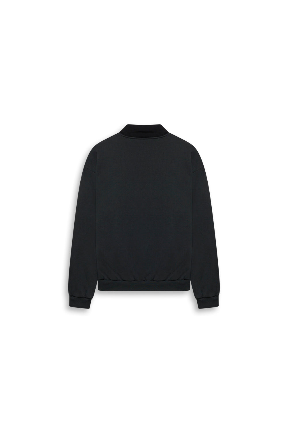 GR10K 30001 REPLICATED POLO SWEATSHIRT -  PHANTOM BLACK