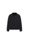 GR10K 30001 REPLICATED POLO SWEATSHIRT -  PHANTOM BLACK