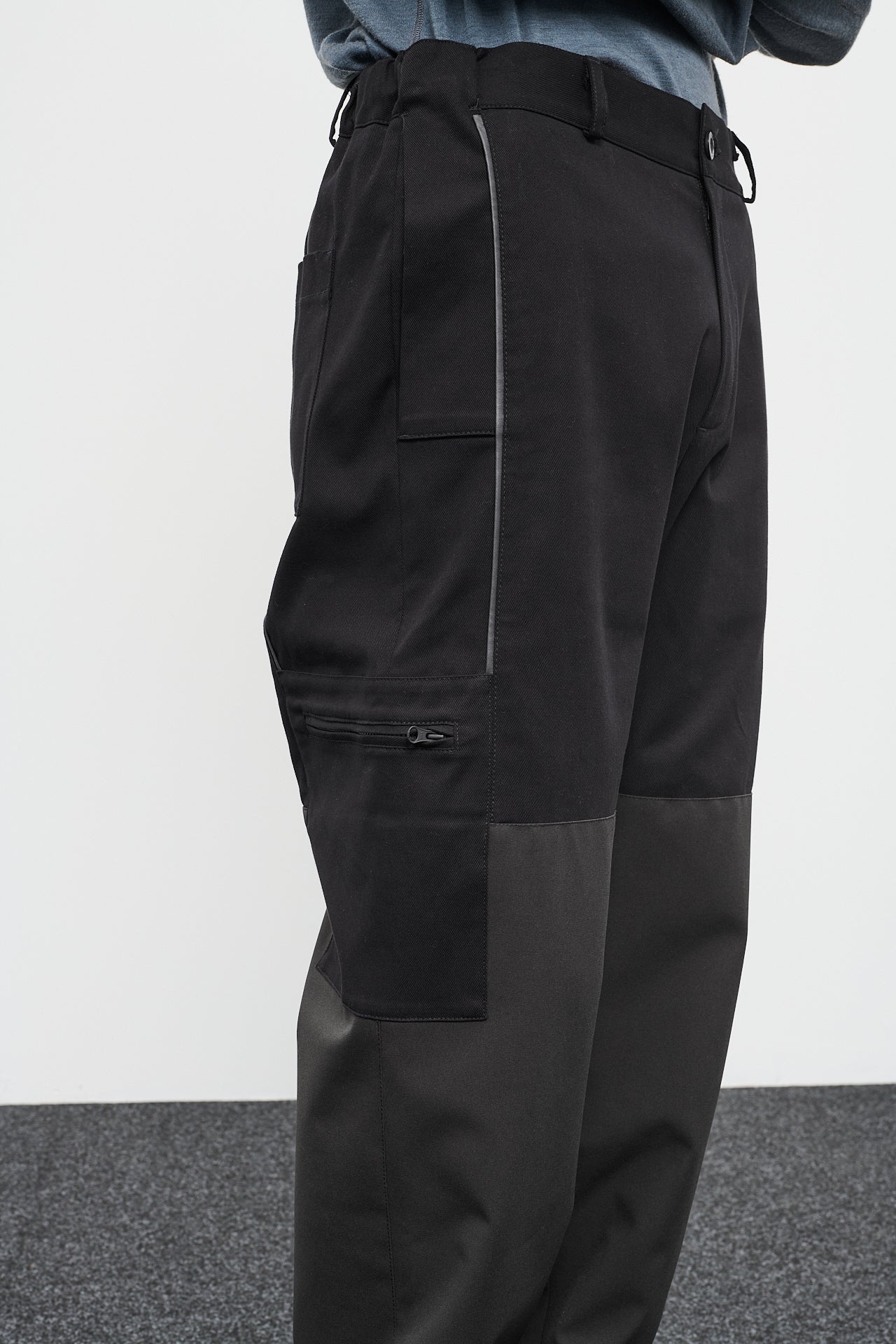 DOUBLE LAYER PANTS - BLACK