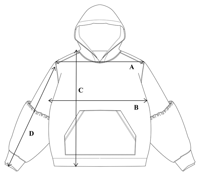 Size Guide - Plaid Hoodie