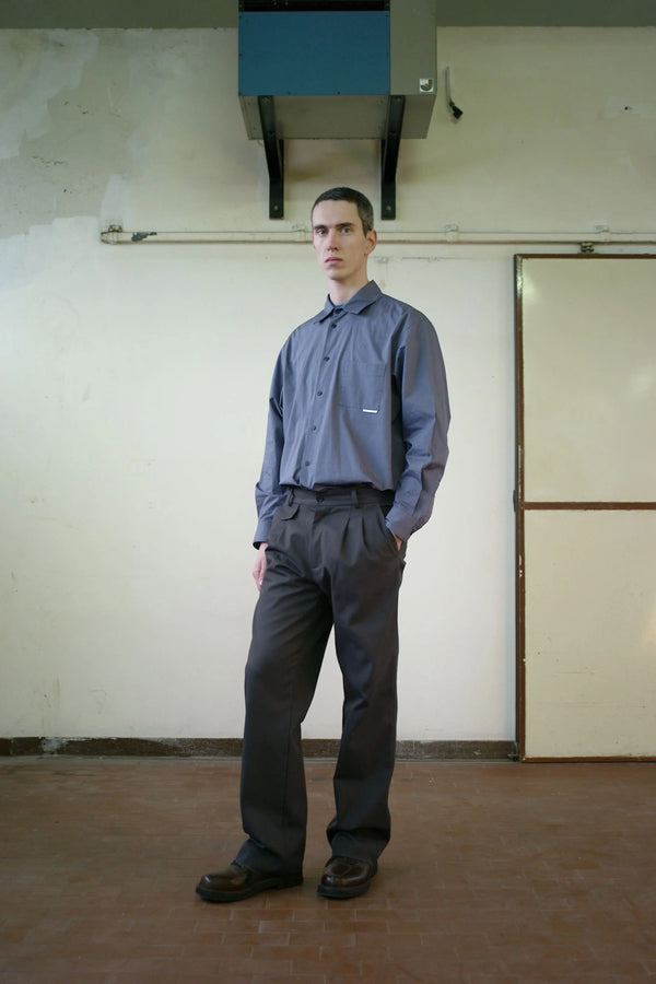 GR10K REPLICATED 10005 PLEATED PANTS - CHARCOAL