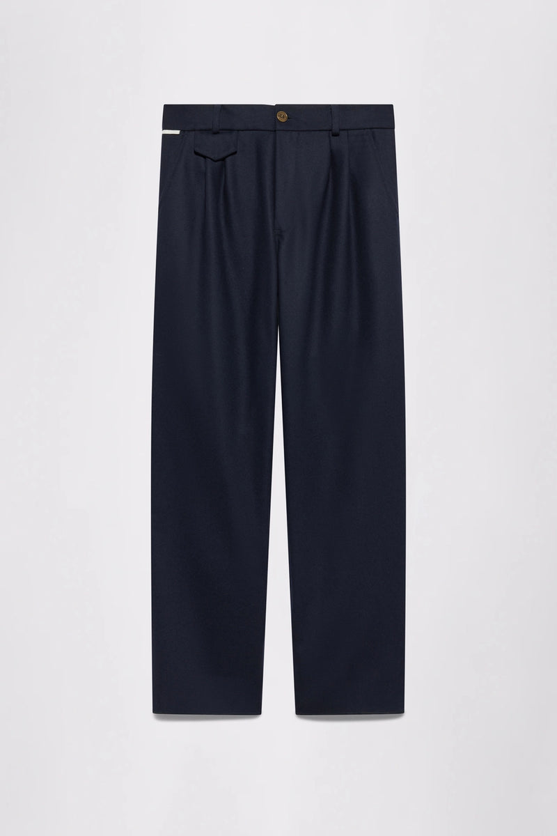 GR10K REPLICATED 10005 PLEATED TROUSERS - NAVY