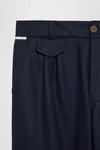 GR10K REPLICATED 10005 PLEATED TROUSERS - NAVY