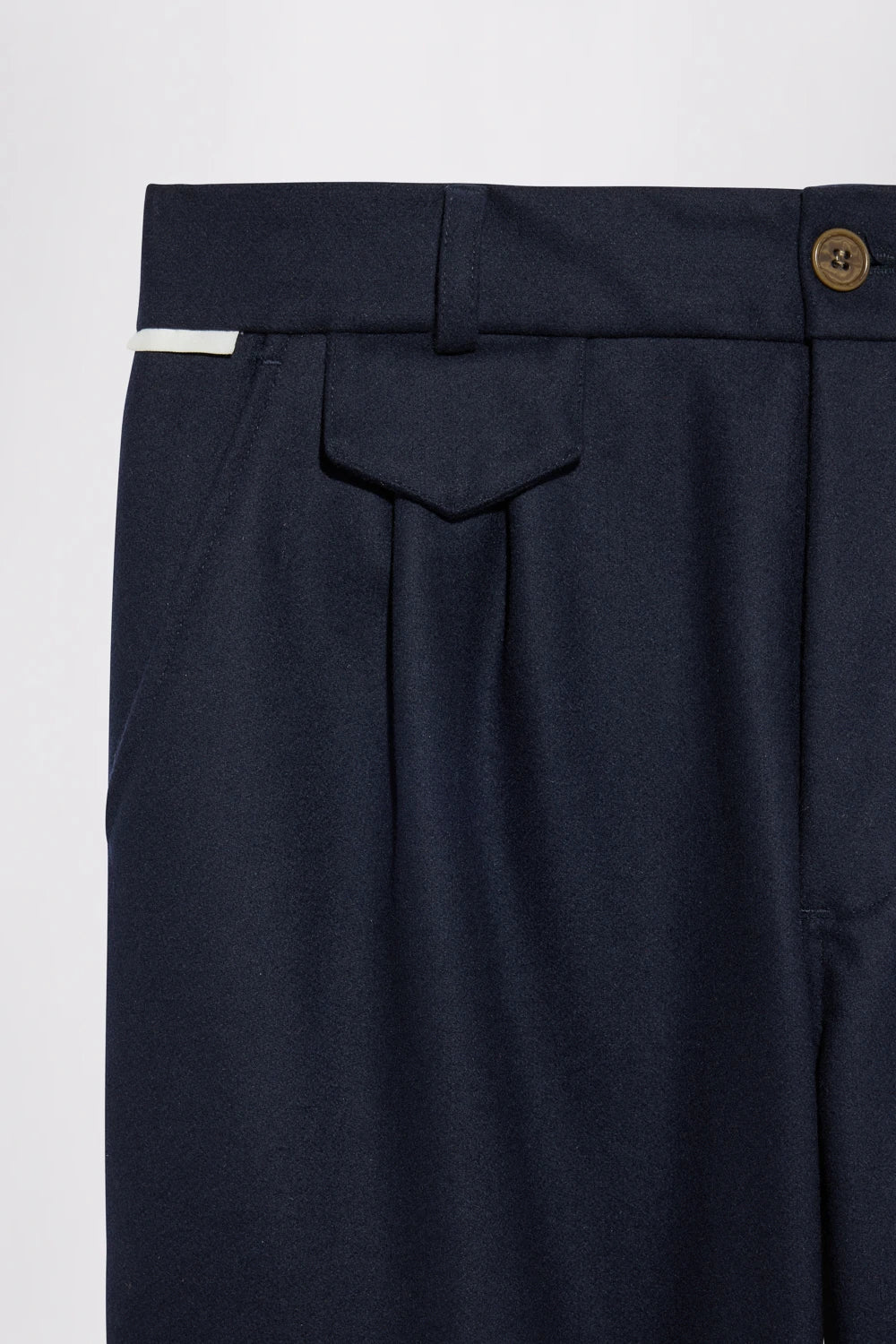 GR10K REPLICATED 10005 PLEATED TROUSERS - NAVY
