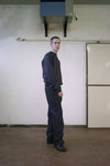 GR10K REPLICATED 10005 PLEATED TROUSERS - NAVY