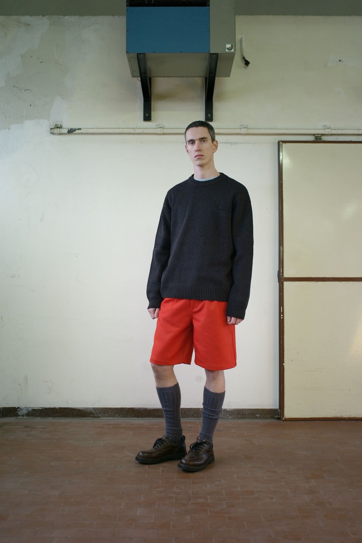GR10K REPLICATED 30000 CREW NECK KNIT - CHARCOAL