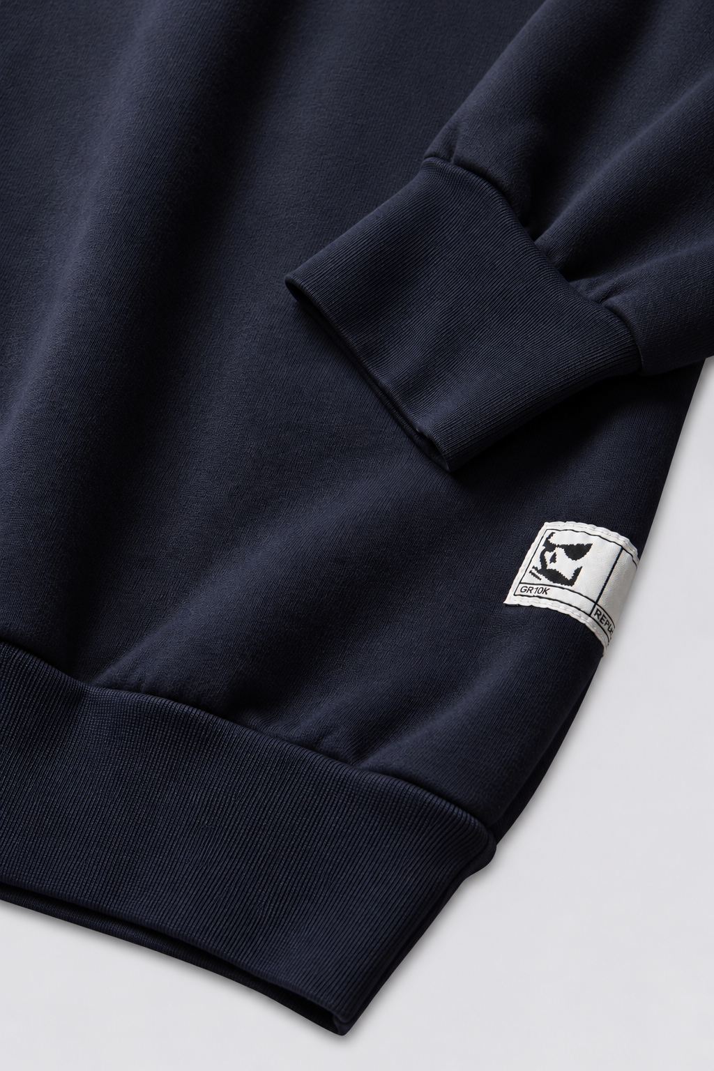 GR10K REPLICATED 30001 HEAVYWEIGHT POLO SWEATSHIRT - NAVY