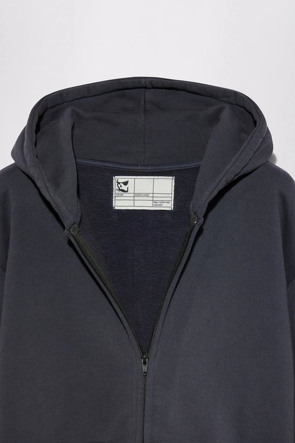 GR10K REPLICATED 35000 ZIP HOODIE - NAVY