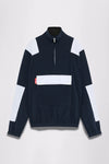 GR10K REPLICATED 55000 HALF ZIP FLEECE - NAVY