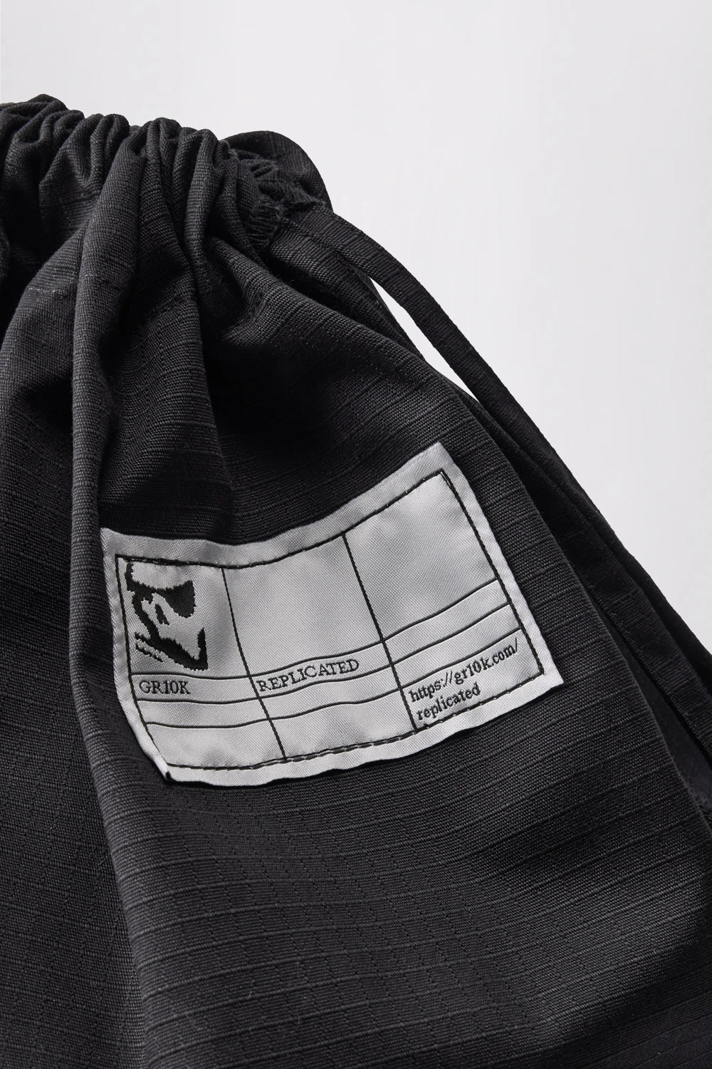 GR10K REPLICATED 91000 RIPSTOP BAG CASE I - CHARCOAL