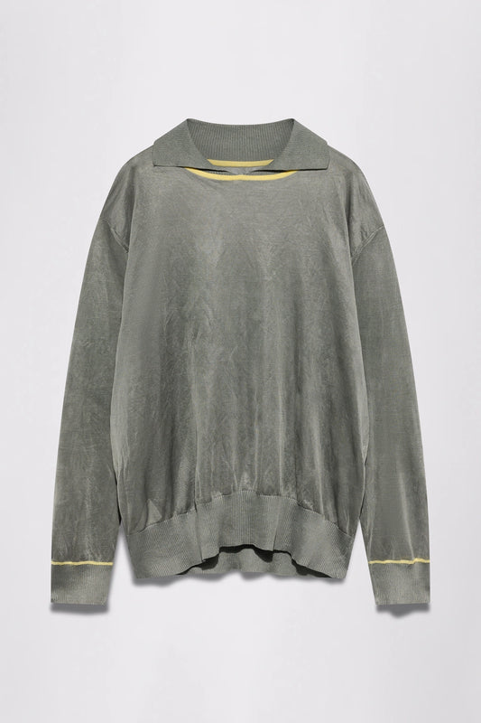 GR10K DYNEEMA® POLO SHIRT - RAW DYNEEMA GREY