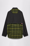 GR10K FR KLOPMAN MARS PLAID WELDING OVERSHIRT - BLACK