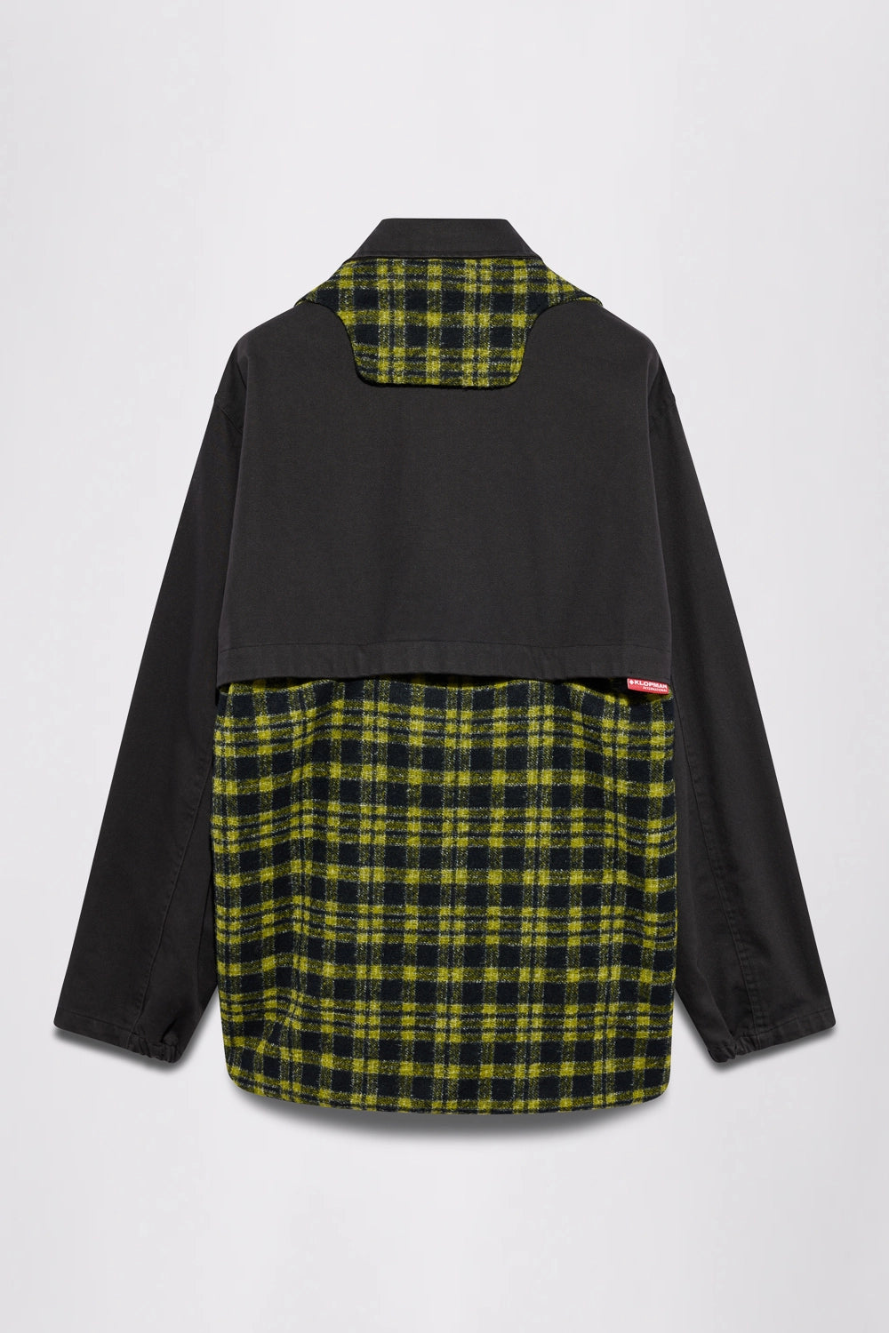 GR10K FR KLOPMAN MARS PLAID WELDING OVERSHIRT - BLACK