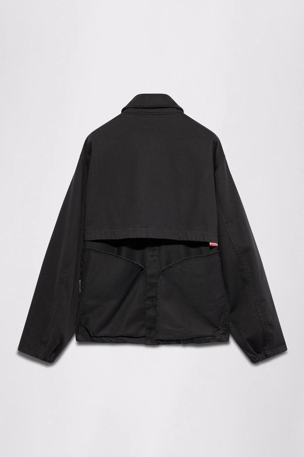 GR10K FR KLOPMAN MARS PLAID WELDING OVERSHIRT - BLACK