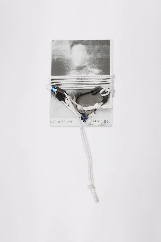 GR10K RESTRAYANT BELT IN WHITE /GREY