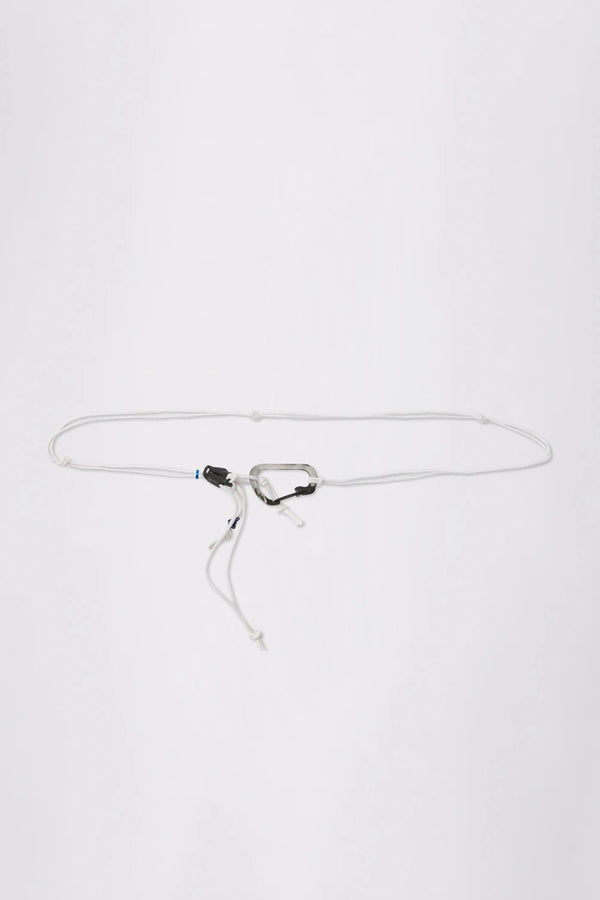 GR10K RESTRAYANT BELT IN WHITE /GREY