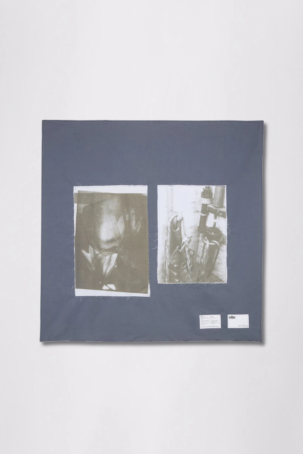 GR10K X ETTE DENDRITIC FOULARD - CHARCOAL