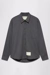 GR10K X ETTE STONE WASHED DRAWN DRESS SHIRT - CHARCOAL