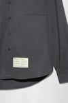 GR10K X ETTE STONE WASHED DRAWN DRESS SHIRT - CHARCOAL