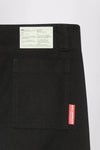 GR10K X ETTE STONE WASHED WORKER FIELD TROUSERS - BLACK
