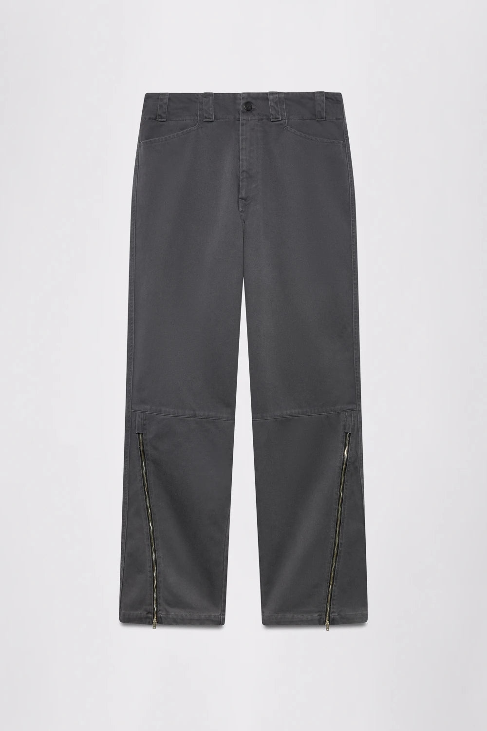 GR10K X ETTE STONE WASHED WORKER FIELD TROUSERS - CHARCOAL