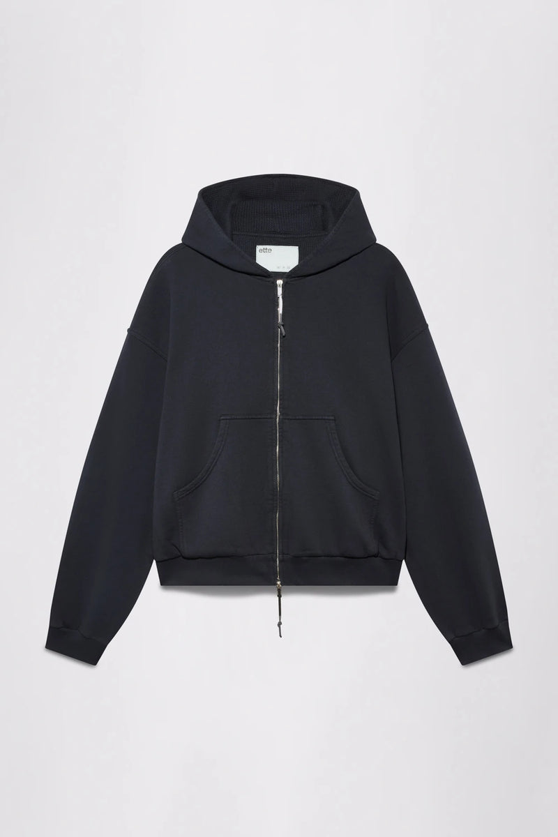 GR10K X ETTE WAFFLE SURPLUS HEAVYWEIGHT WORKER HOODIE - NAVY