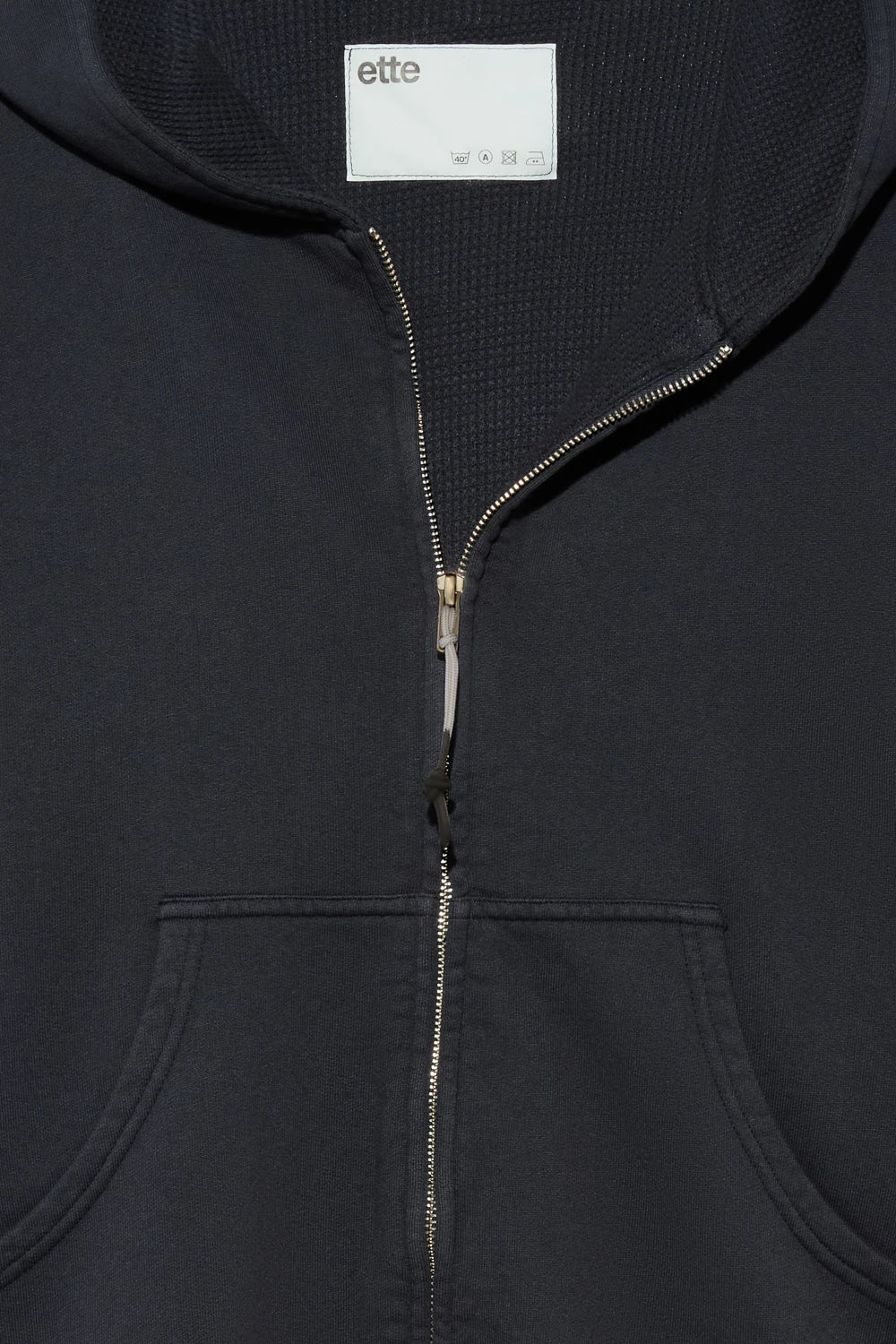 GR10K X ETTE WAFFLE SURPLUS HEAVYWEIGHT WORKER HOODIE - NAVY