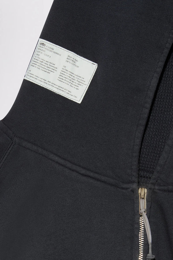 GR10K X ETTE WAFFLE SURPLUS HEAVYWEIGHT WORKER HOODIE - NAVY