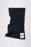 GR10K X ETTE WAFFLE SURPLUS SKINNY SCARF - BLACK