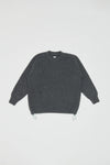 FELTED WOOL CREWNECK - ASPHALT GRAY