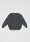 FELTED WOOL CREWNECK - ASPHALT GRAY